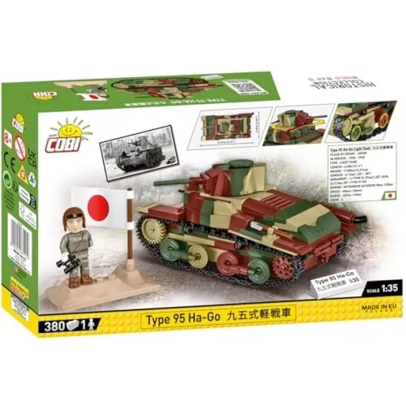 Cobi Historical Collection WWII Tipo 95 Ha-Go Tanque, Multi