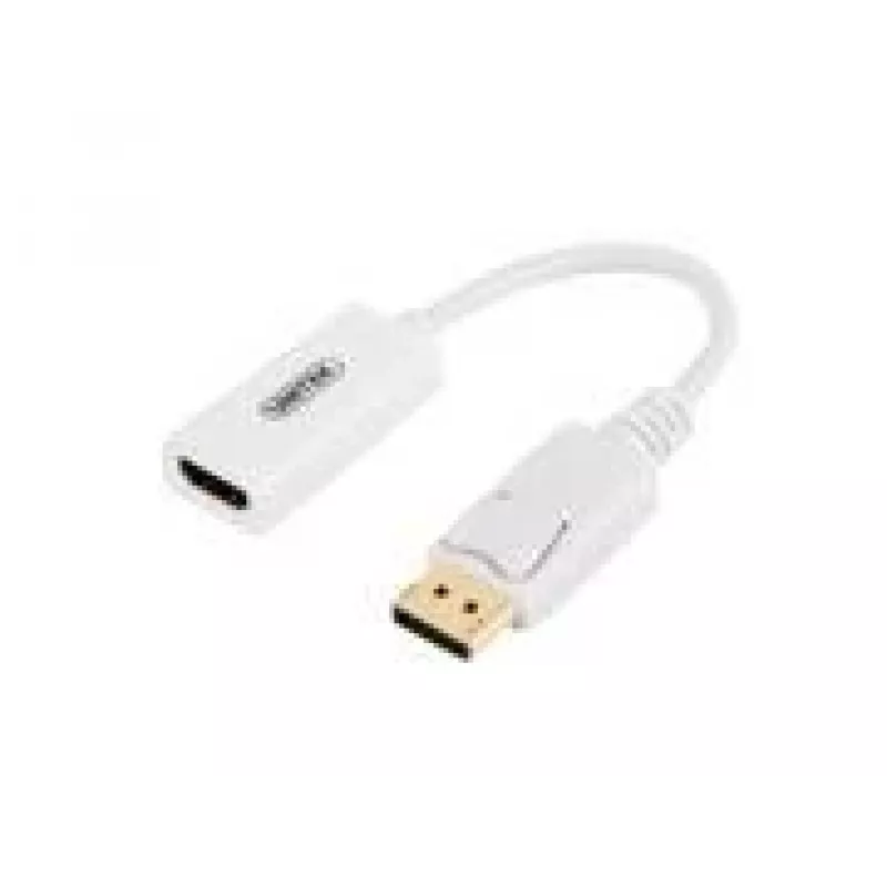 UNITEK Y-6332 adaptador de DisplayPort para HDMI 4K, M/F, 0,2 m, branco