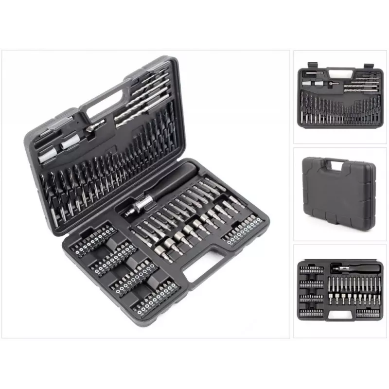 Conjunto de brocas DeWALT DT0109-QZ — 109 unid. para alvenaria, metal e madeira com mala de transporte