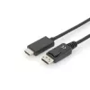 Cabo adaptador DisplayPort 1.2 com bloqueio 4K 60Hz UHD Type DP/HDMI A M/M preto 2 m