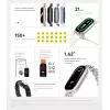 Pulseira Xiaomi Smart Band 9 Activity Tracker 4,11 cm (1.62) azul-ártico