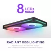 NZXT F280 RGB Core 140mm ARGB PWM pack de 2 preto