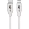Goobay | Cabo de carregamento e sincronização Lightning - USB-C | USB-C para Lightning Apple Lightning macho (8 pinos) | USB-C macho