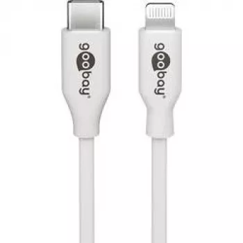 Cabo USB Goobay 39446 USB 2.0 conector USB-C conector Apple Lightning 1m