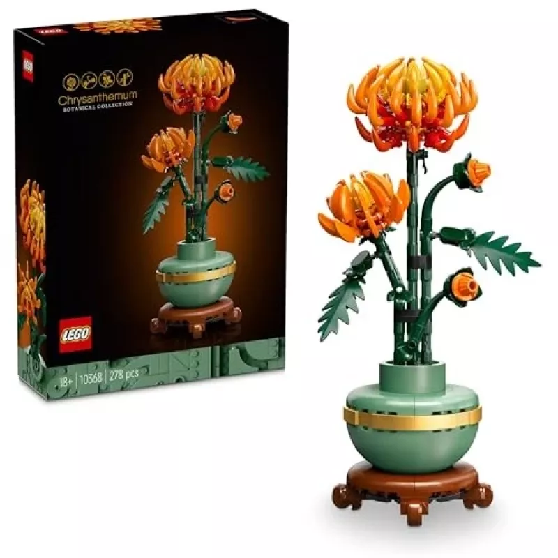 LEGO Icons conjunto de construção de crisântemos modelo criativo para adultos para construir uma planta artificial presente para mulheres homens ela ou ele decoração para casa escritório