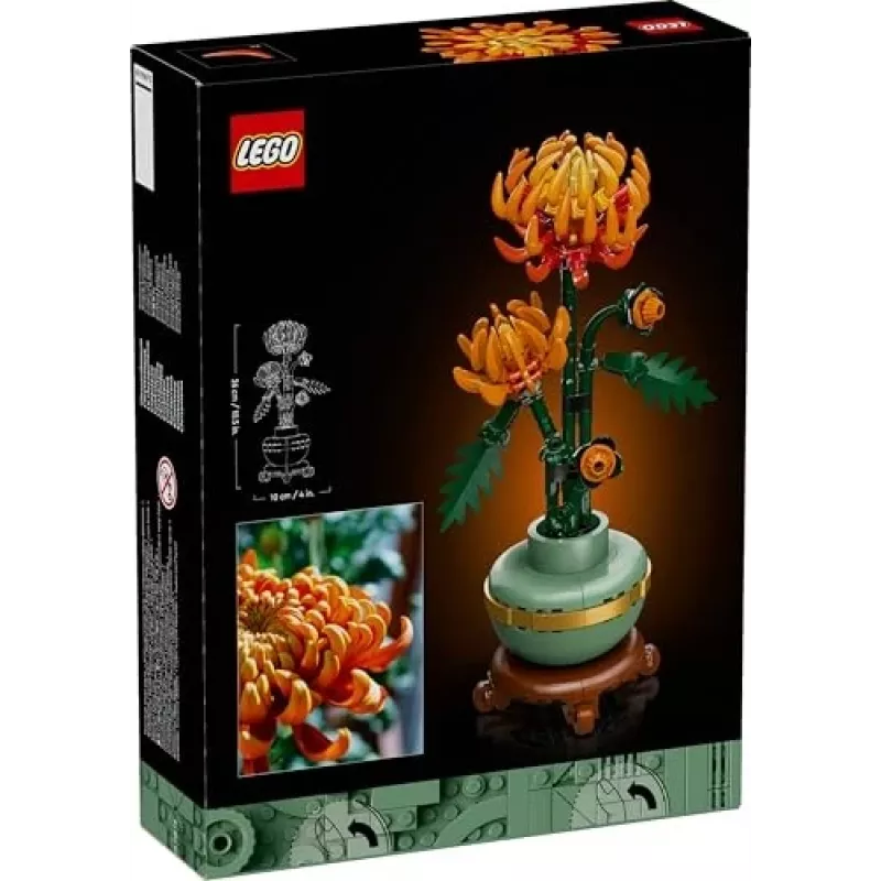 LEGO Icons conjunto de construção de crisântemos modelo criativo para adultos para construir uma planta artificial presente para mulheres homens ela ou ele decoração para casa escritório