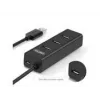 UNITEK Y-3089 Hub de interface USB 3.2 Gen 1 (3.1 Gen 1) Type-A 5000 Mbit/s preto