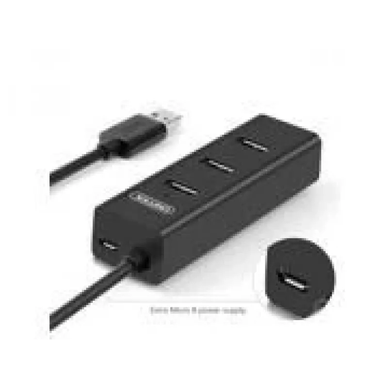 UNITEK Y-3089 Hub de interface USB 3.2 Gen 1 (3.1 Gen 1) Type-A 5000 Mbit/s preto