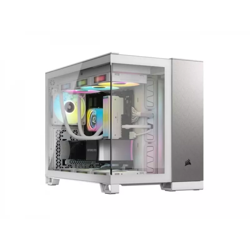 Caixa de PC Corsair CC-9011289-WW midi-tower cinzento, branco