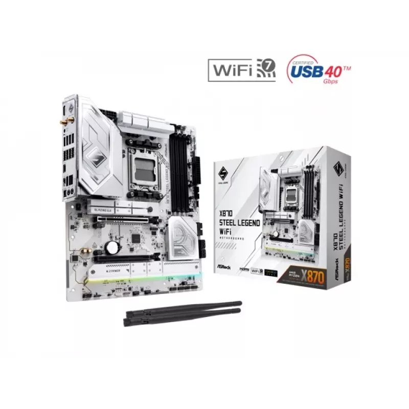 Placa-mãe ASRock X870 Steel Legend WiFi AM5 ATX