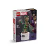 LEGO Marvel Dancing Groot figura de ação animada de construção – Personagem dos Guardiões da Galáxia – conjunto interativo de acionamento manual para crianças – super-herói