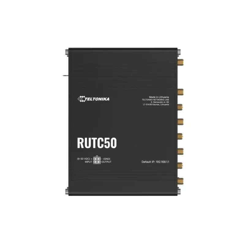Router Teltonika RUTC50 Wireless Gigabit Ethernet Dual-Band (2,4 GHz / 5 GHz) 5G preto