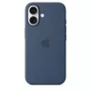 Apple MYY23ZM/A capa de silicone com MagSafe para iPhone 16, azul denim