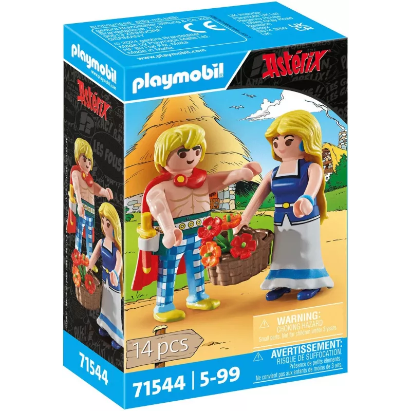 PLAYMOBIL | Asterix | Tragicomix e Falbala | Casal apaixonado do universo Asterix | Brinquedo para crianças a partir dos 5 anos | 71544