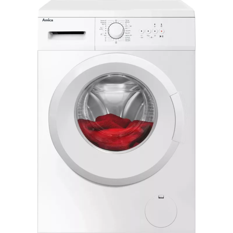 Amica WA0S610DO máquina de lavar roupa de carga frontal, 6 kg, 1000 rpm, branca
