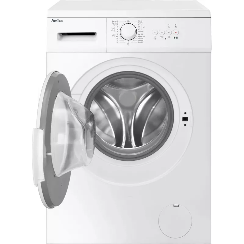 Amica WA0S610DO máquina de lavar roupa de carga frontal, 6 kg, 1000 rpm, branca