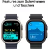 APPLE Watch Ultra 2 GPS + Cellular 49 mm Caixa de titânio preto com bracelete Trail Loop preta – M/L