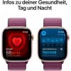 APPLE Watch Series 10 GPS 46mm Caixa de alumínio Rosé gold com bracelete desportiva Plum