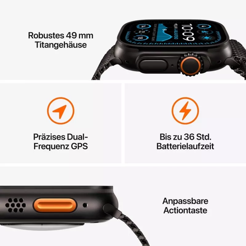 Apple Watch Ultra 2 - 49 mm - titânio natural