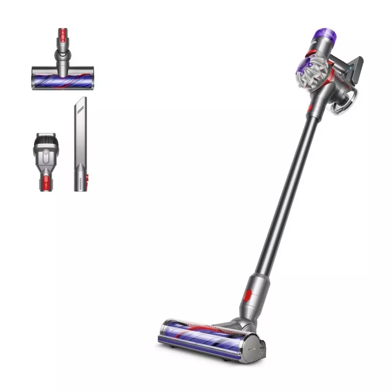 Aspirador de pó com bateria Dyson V8 Advanced 2-em-1, sem saco, níquel, prateado