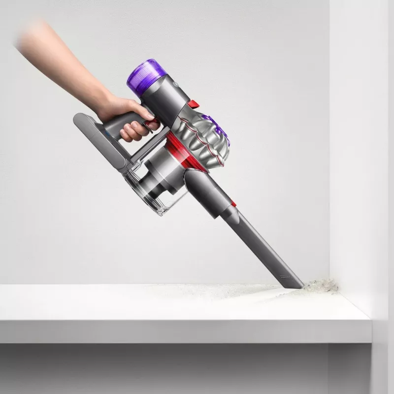 Aspirador de pó com bateria Dyson V8 Advanced 2-em-1, sem saco, níquel, prateado