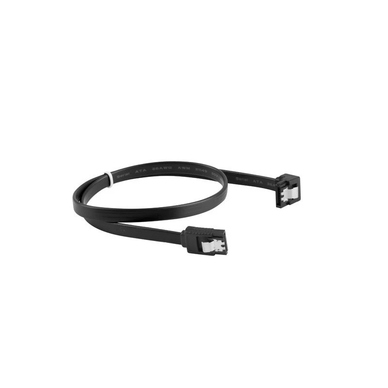 Cabo SATA III LANBERG CA-SASA-13CU-0050-BK 0,5 m, SATA 7 pinos para 7 pinos, 6 Gbit/s, preto
