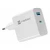 Carregador para dispositivos móveis NATEC NUC-2144 universal, branco, CA, carregamento rápido, interior