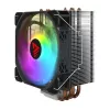 Dissipador de CPU SAVIO SAVGCOVORTEXX2ARGB com 4 heatpipes, ventoinha ARGB de 120 mm, preto
