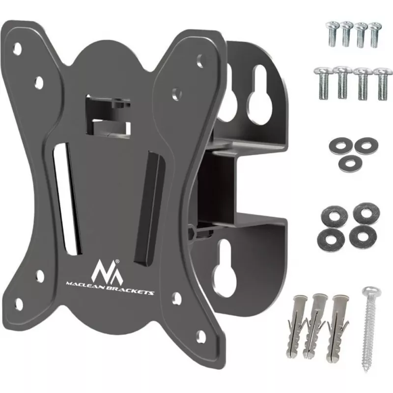 Suporte de parede para TV MACLEAN MC-415 para ecrãs de 13–32 polegadas, VESA 100×100, capacidade de carga 30 kg