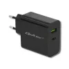 Fonte de alimentação QOLTEC 51717 45W 20V 3A carregador AC para interiores para smartwatch, preto