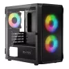 Caixa de computador Logic Concept Portos Mini ARGB Micro ATX preto