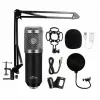 Microfone para PC MEDIA-TECH MT397S — com fios, entrada XLR, 20–20000 Hz, 150 Ω, -32 dB, cabo de 2,4 m, suporte de mesa, preto