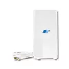 Qoltec 57013 antena omnidirecional 4G LTE de interior, 2x SMA, 0,6-2,7 GHz, 30 dBi, polarização vertical, 50 Ω, ABS branco
