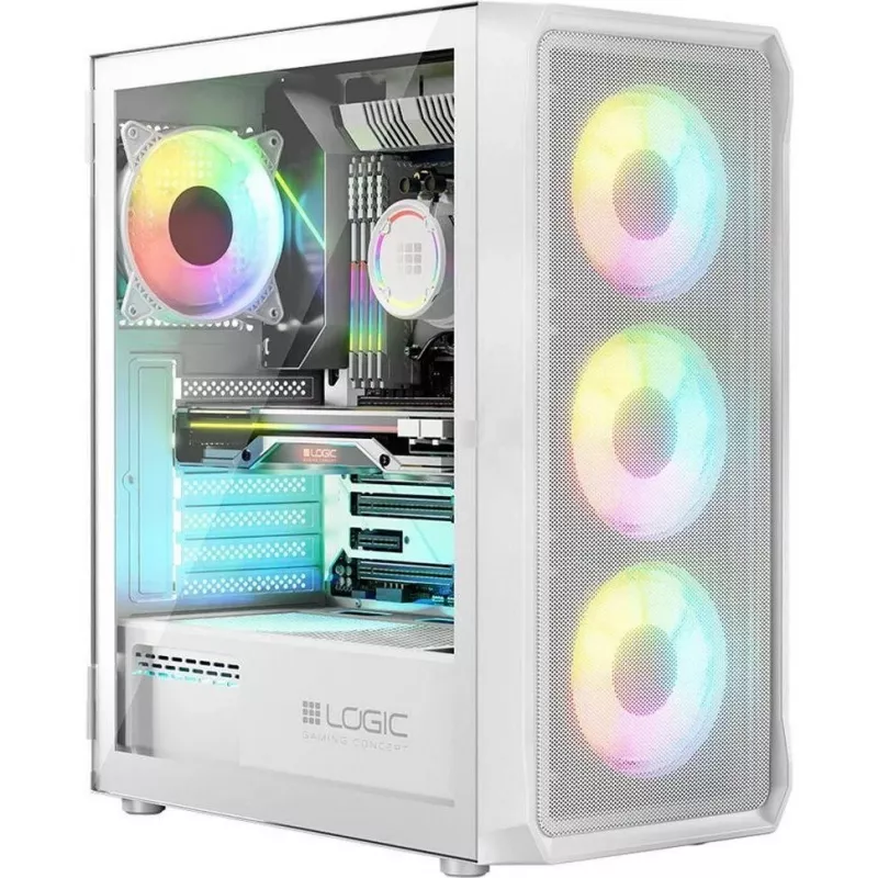 Caixa Logic PORTOS ARGB MINIDI USB 3.0 branco