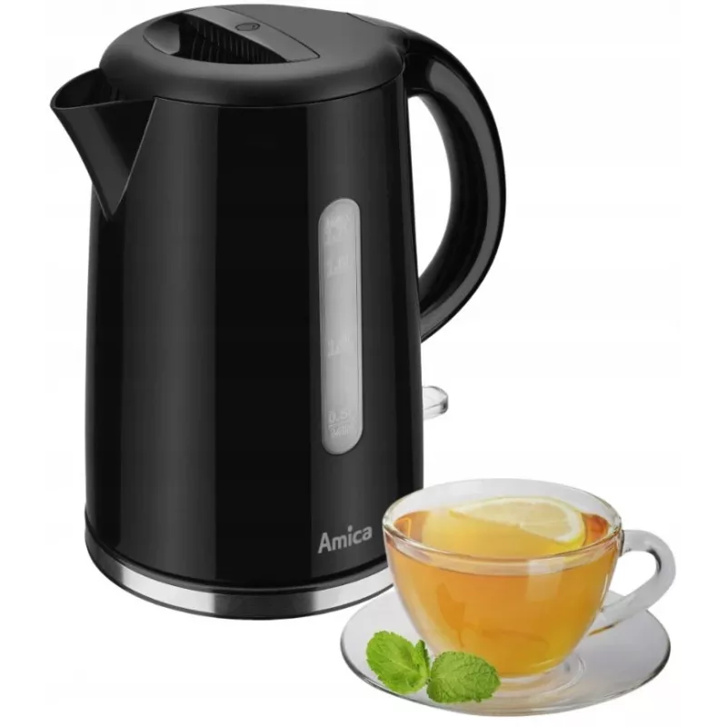Amica KF1002 chaleira elétrica, 1,7 L, preta