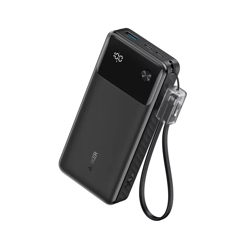 PowerBank com cabo USB-C 20000 mAh 30W preto