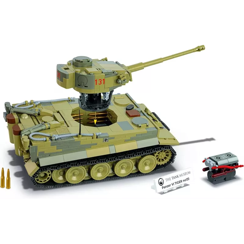 Conjunto de construção COBI Panzer VI Tiger no131 1275 peças
