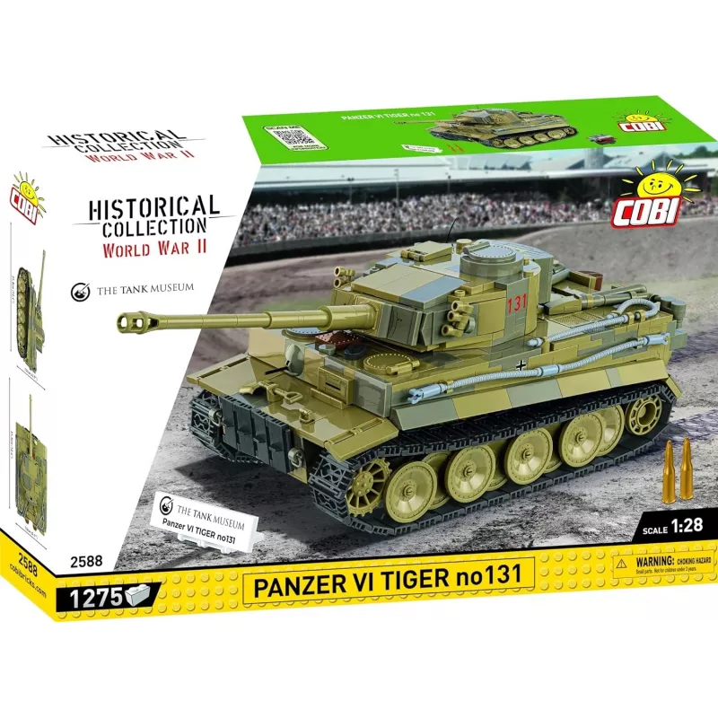 Conjunto de construção COBI Panzer VI Tiger no131 1275 peças