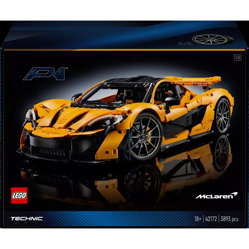 LEGO Technic 42172 McLaren P1 conjunto de carro modelo para adultos