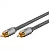 Goobay 65296. Ligação 1: RCA, Conector 1 sexo: Macho, Ligação 2: RCA, Conector 2 sexo: Macho, Material do cabo: Cobre,
