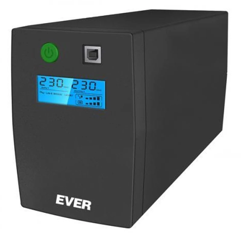 Ever EASYLINE 850 AVR USB Line-Interactive 0,85 kVA 480 W 2 saídas AC