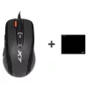 Rato gaming A4Tech X-7120 USB Type-A ambidestro 2000 DPI, 3 ms, com fio, preto