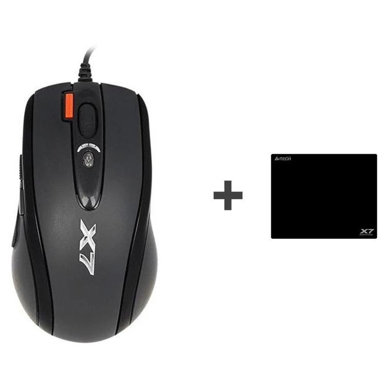 Rato gaming A4Tech X-7120 USB Type-A ambidestro 2000 DPI, 3 ms, com fio, preto