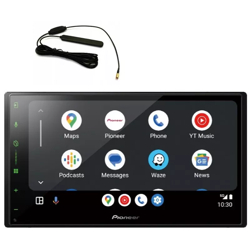 Recetor multimédia para automóvel Pioneer SPH-DA77DAB preto 2 DIN Wi-Fi Bluetooth