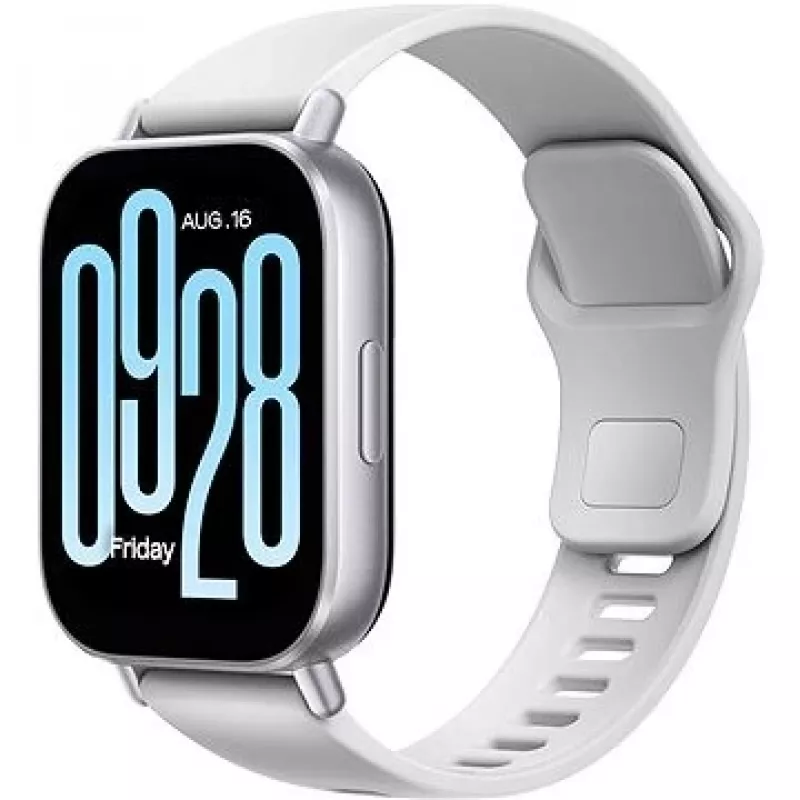 Smartwatch Xiaomi Redmi Watch 5 Active — 2 polegadas (5,08 cm) LCD, 320×385, 470 mAh, prateado, bracelete TPU, 42,2 g