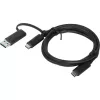 Cabo USB Lenovo 4X90U90618 USB 3.2 Gen 1 (3.1 Gen 1) 1 m USB A/USB C USB C Preto
