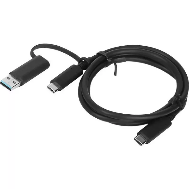 Cabo USB Lenovo 4X90U90618 USB 3.2 Gen 1 (3.1 Gen 1) 1 m USB A/USB C USB C Preto