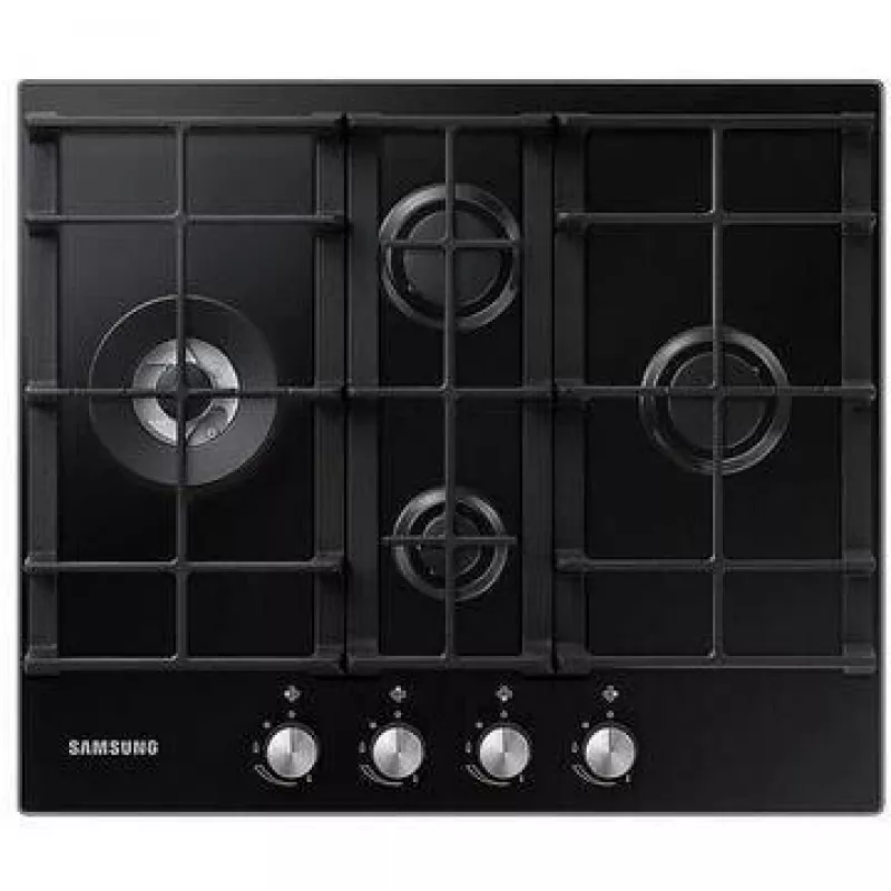 Samsung NA64H3030BK preto encastrado 60 cm gás 4 zonas