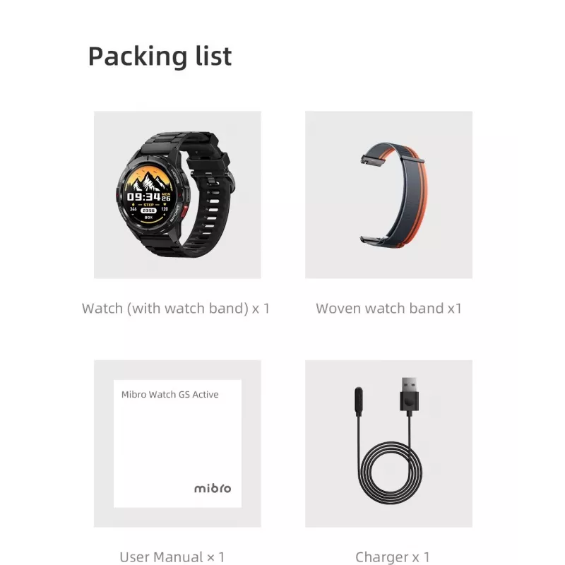 Smartwatch MiBro GS Active prateado