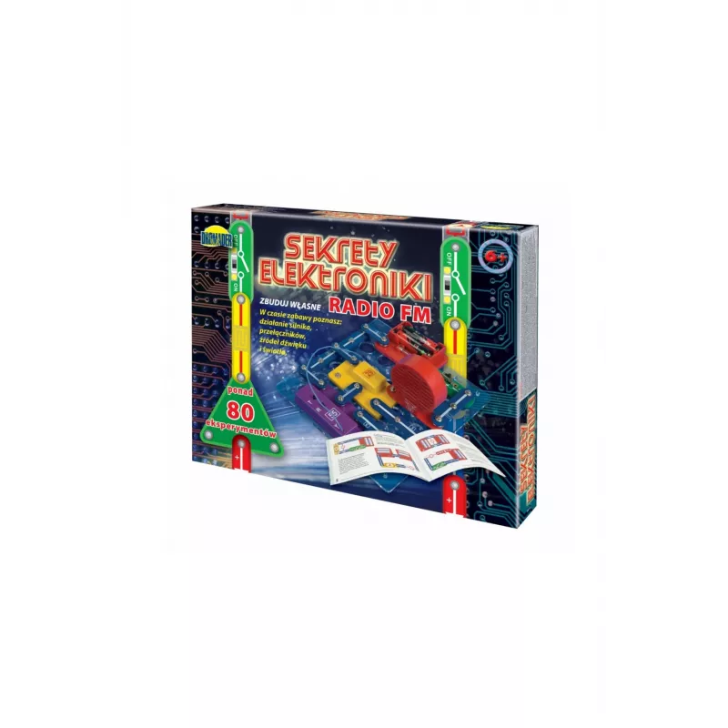 Rádio FM portátil Dromader ZD-9568 — rádio educativo portátil para ouvir emissões FM